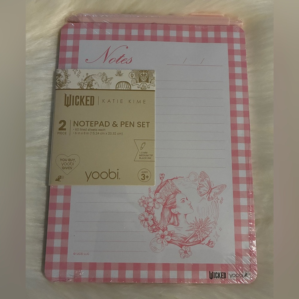 Wicked X Katie Kime for Target Limited Édition Yoobi Notepad Pen Green Elphaba